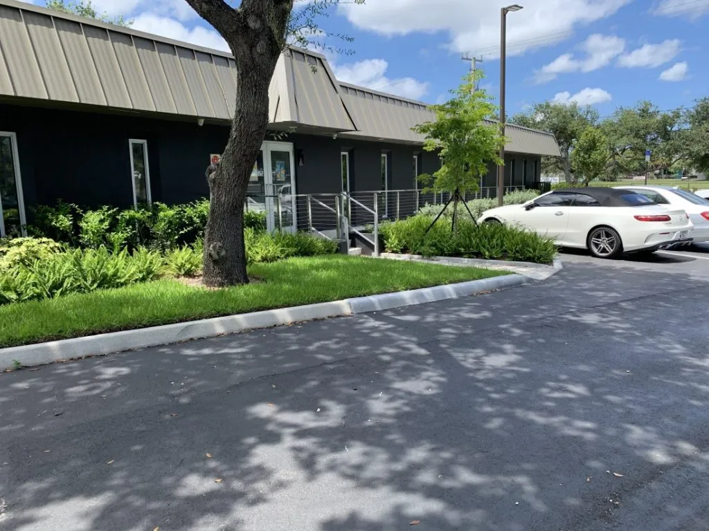 The Miami Eye Institute building and parking lot on Davie Road Extension